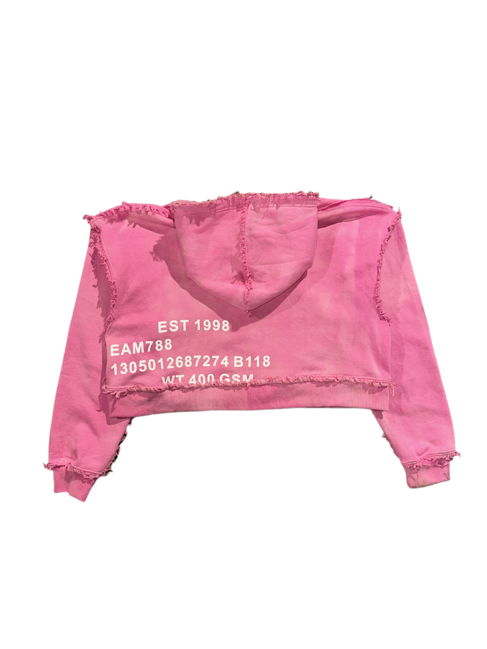 "Candy Pink" Reverse Zip Up Hoodie