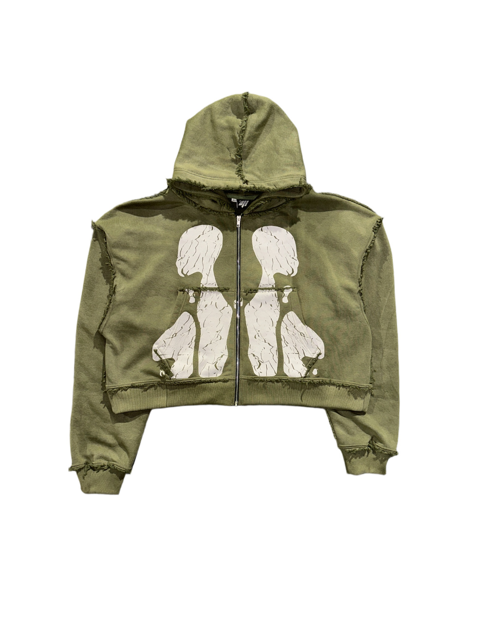 2. “Militia” Reverse Zip Up Hoodie