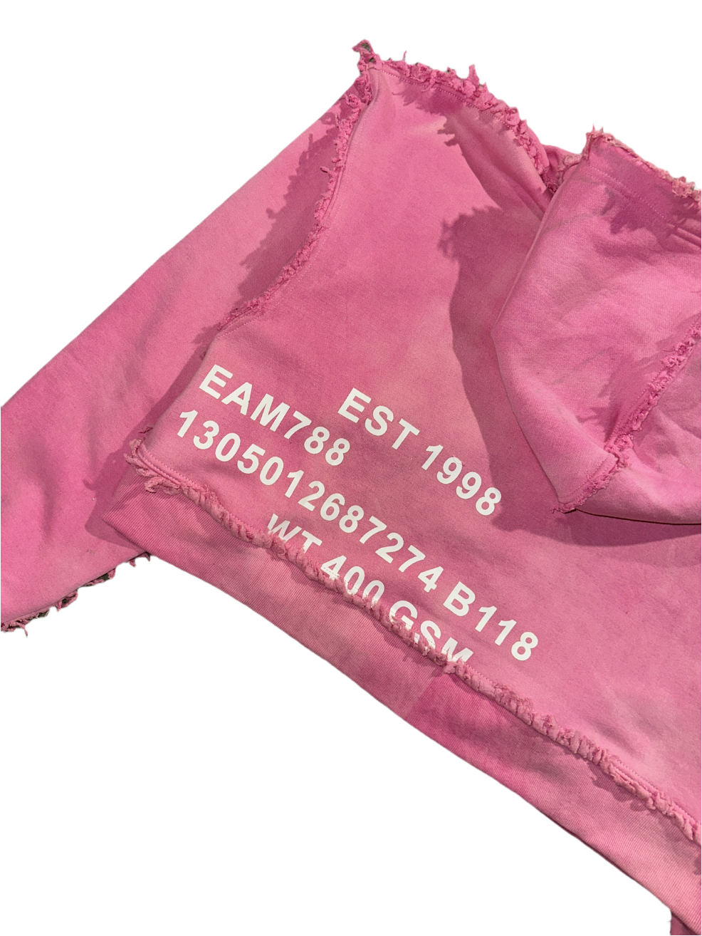"Candy Pink" Reverse Zip Up Hoodie
